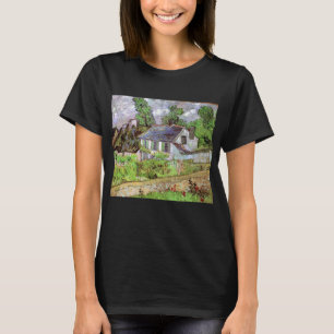 Camiseta Casas em Auvers por Vincent van Gogh