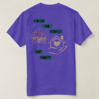 Camiseta Casas para Pessoas, Não para Lucro