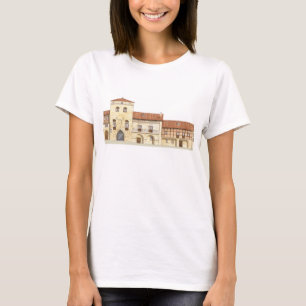 Camiseta Casas tradicionais. Santillana Del Mar