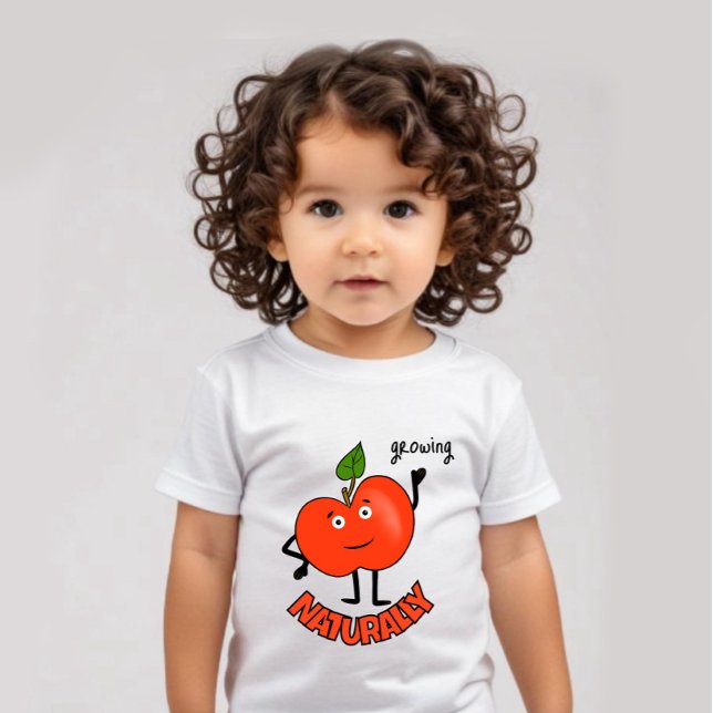 Camiseta Casca de bebê de maçã vermelha (Criador carregado)