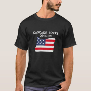 Camiseta Cascade Locks Oregon EUA State America Viagem Oreg