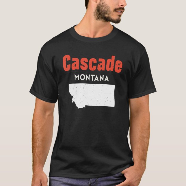 Camiseta Cascade Montanan, Viagem da América do Estado de M (Frente)