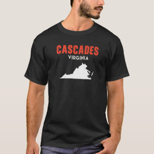 Camiseta Cascades Virginia EUA Estado América Viagem Virgin