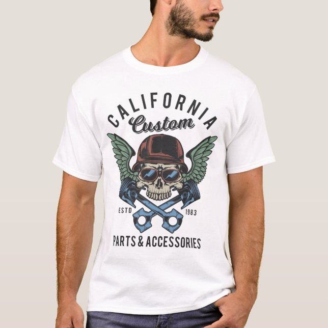 Camiseta Cascas com Capacetes Asas (cor) (Frente)