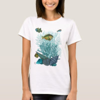 Cascas e Corais de Azul de Peixe
