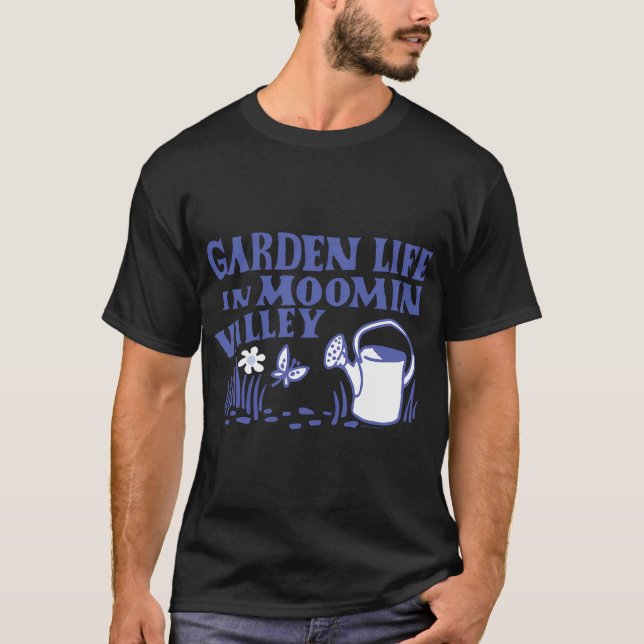 Camiseta Cascata de Texto Desvanecendo do Moomin (Frente)