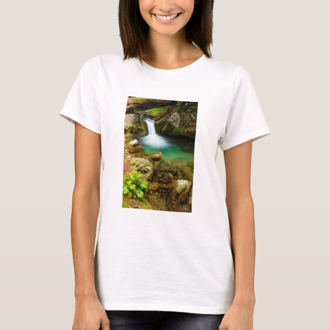 Camiseta Cascata em Hare Creek, Califórnia (Frente)