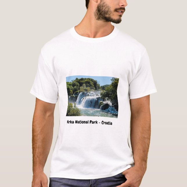 Camiseta Cascata no Parque Nacional de Krka - Dalmácia, Cro (Frente)