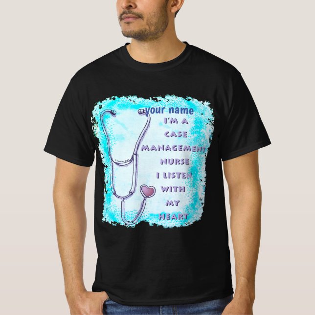 Camiseta Case Manager Nurse Heart (Frente)