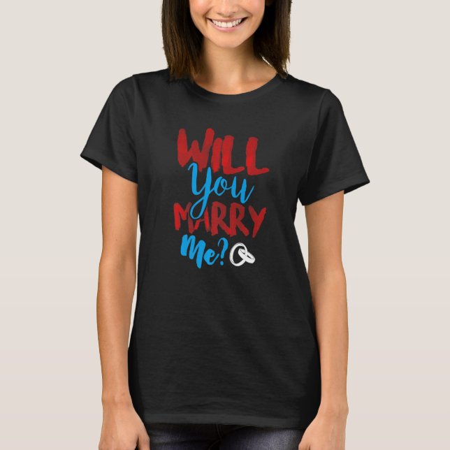 Camiseta Case-se Comigo Proposta Noivado Romântico Casament (Frente)