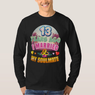 Camiseta Casei-Me Com O Meu Colar Há 13 Anos.
