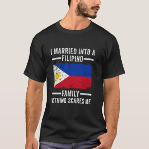 Camiseta Casei-me com uma Família Filipina Sogra Engraçada