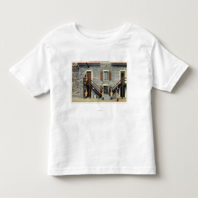 Camiseta Casernas ocidentais, cena da escadaria de Ethan (Frente)