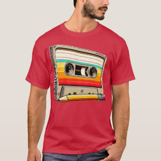 Camiseta Casete retro con lpiz diseo vintage para nostlgico