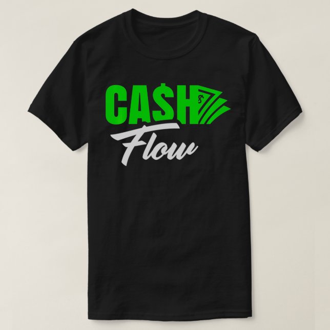 Camiseta Cashflow Entrepreneur Investor Finance Crypto Busi (Frente do Design)