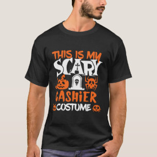 Camiseta Cashier Halloween Shirt Figurume Homens Engraçados