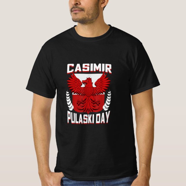 Camiseta Casimir Pulaski Dia Polonês (Frente)