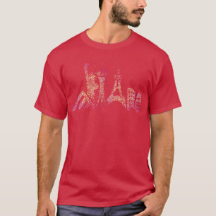 Camiseta Casino da Cidade de Silhouette em Las Vegas Skylin