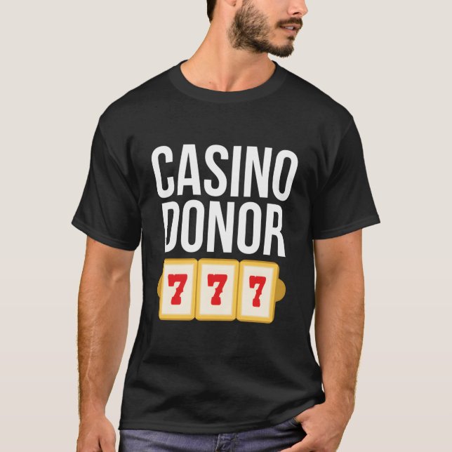 Camiseta Casino Donor Gambling Piada (Frente)