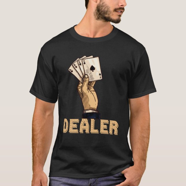 Camiseta casino for men black jack dealer gambler  1 (Frente)