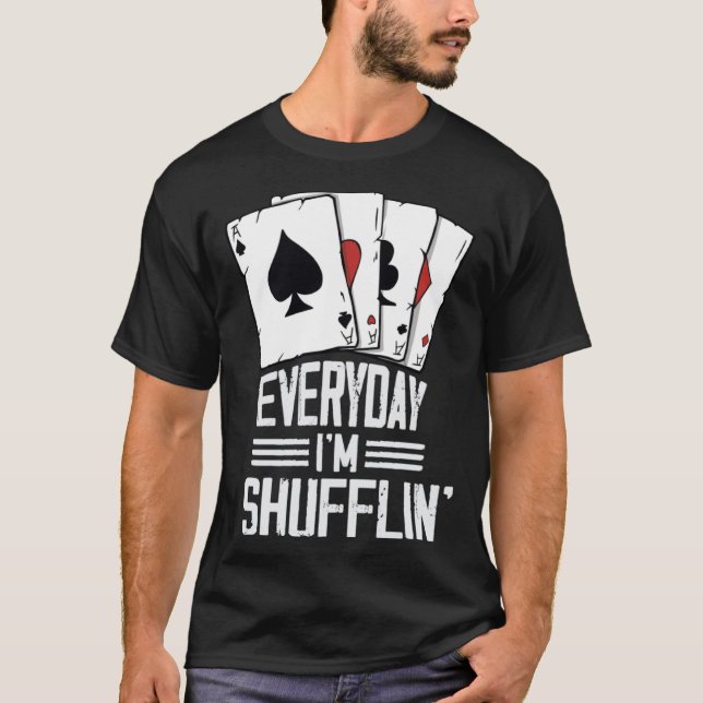 Camiseta casino for men card shuffler casino gambler  1 (Frente)