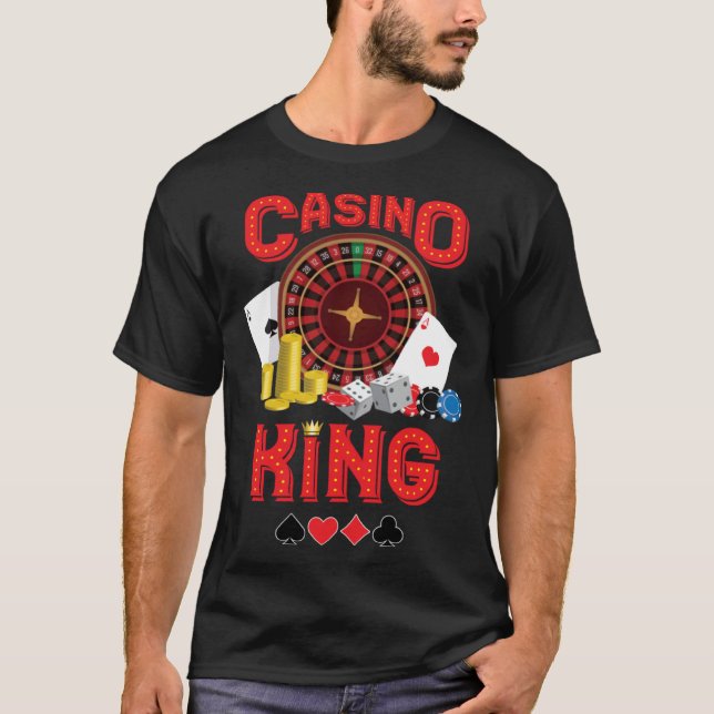 Camiseta casino for men casino king gambler  1 (Frente)