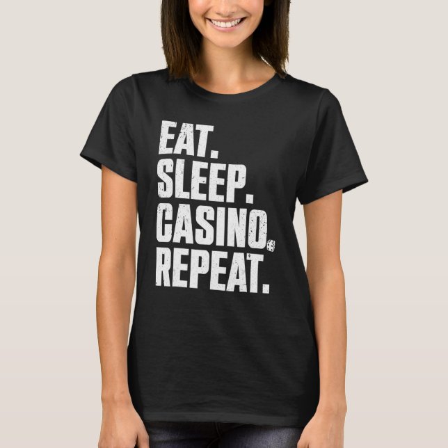 Camiseta Casino   For Men Women Casino Gambler Poker (Frente)