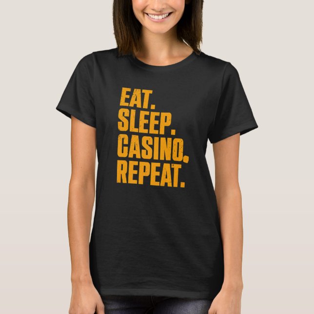 Camiseta Casino  For Men Women Casino Gambler Poker  1 (Frente)