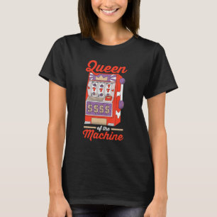 Camiseta Casino Gambler Jogo Rainha Da Máquina