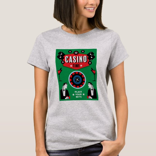 Camiseta Casino Gambling Poker Roulette (Frente)