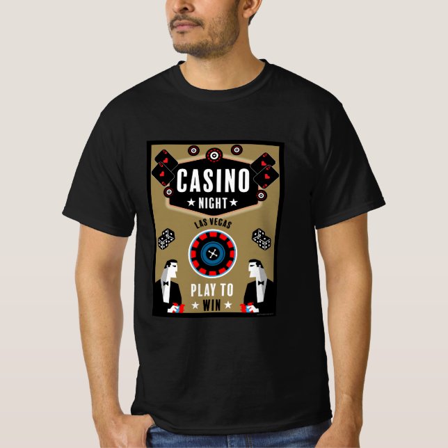 Camiseta Casino Gambling Poker Roulette (Frente)