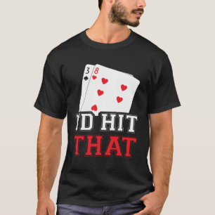 Camiseta casino para homens, eu ia bater no jogador