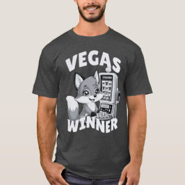 Camiseta Casino Vegas Vencedor do Jackpot Vencedor do Cux F