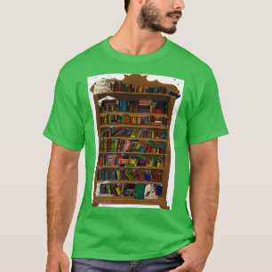 Camiseta caso de livro sobrelotado TSerguimento clássico
