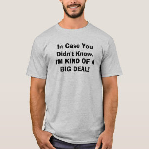 Camiseta Caso que você não soube, TIPO de I'M DE UMA GRAN