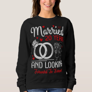 Camiseta Casou-Se 20 Anos E Ansioso Para Sempre.