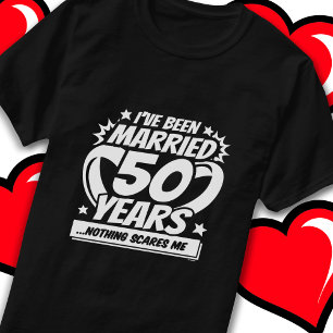 Camiseta Casou-se 50 Anos Engraçado 50º Aniversário de Casa