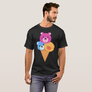 Camiseta Casquinha de Sorvete Ursinho