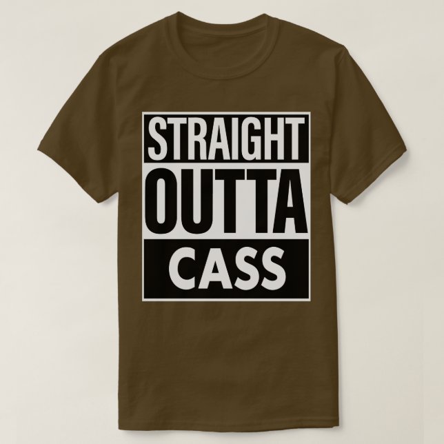 Camiseta Cass de Saída do Hetero de Nome (Frente do Design)