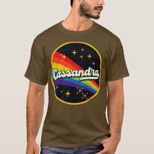Camiseta Cassandra Arco-Íris No Espaço Estilo De Grunge Vin