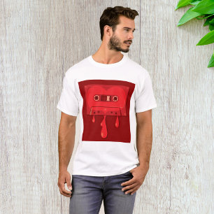 Camiseta Cassete de áudio com hemorragia