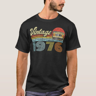 Camiseta Cassete De Áudio Desde 1976 46º Aniversário