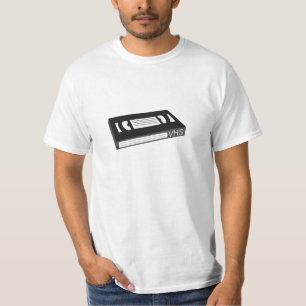 Camiseta Cassete de banda magnética de VHS