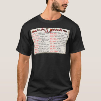 Camiseta Cassete de Combinação de Canções de Bebendo do Paí