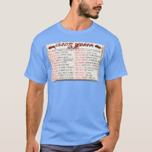 Camiseta Cassete de Combinação de Canções de Bebendo do Paí