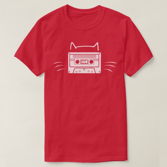 Camiseta Cassete de fita Cat 1 (Frente do Design)