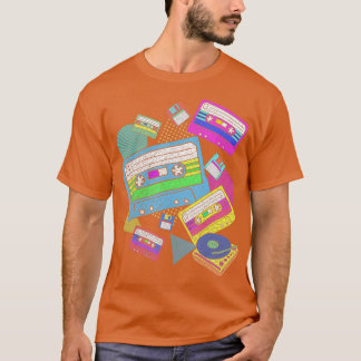 Camiseta Cassete de Música dos anos 80 do Theme Retro 80