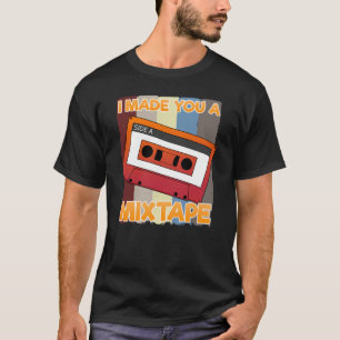 Camiseta Cassete de Música Retroativa dos anos 80 Eu fiz u