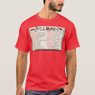 Camiseta Cassete Grunge de banda Rock 90