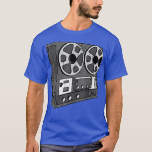 Camiseta Cassete Reel Retro Vintage 70's Mu